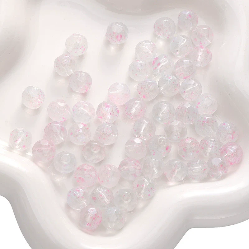 Glass Pearlescent Round Beads Handmade Jewelry Material For Bracelet And Mobile Phone Chain - Image 7