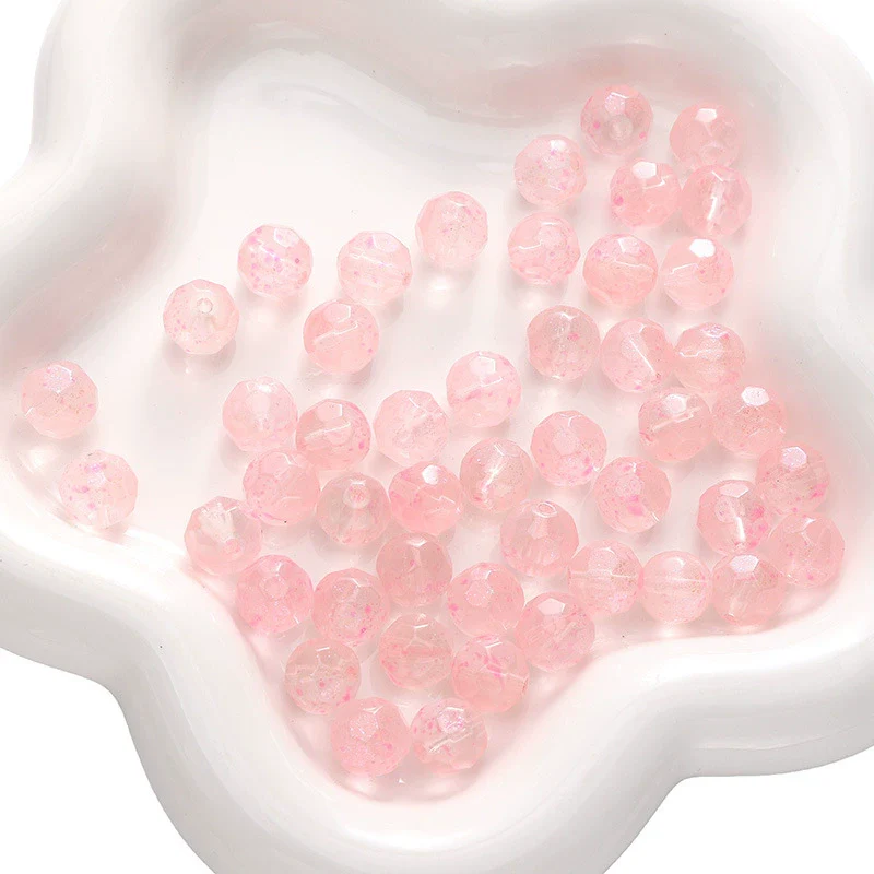 Glass Pearlescent Round Beads Handmade Jewelry Material For Bracelet And Mobile Phone Chain - Image 9