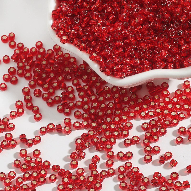 Glass Silverfilled Rice Beads Handmade Jewelry Accessories Bracelet Necklace For Diy Crossstitch - Image 15