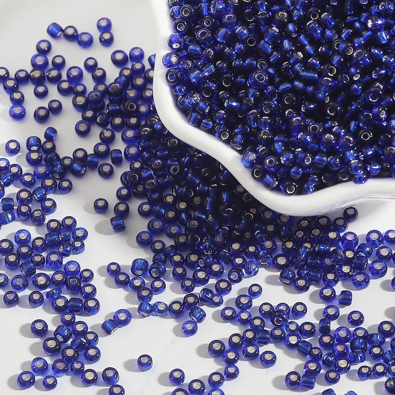 Glass Silverfilled Rice Beads Handmade Jewelry Accessories Bracelet Necklace For Diy Crossstitch - Image 17