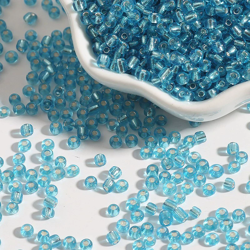 Glass Silverfilled Rice Beads Handmade Jewelry Accessories Bracelet Necklace For Diy Crossstitch - Image 18