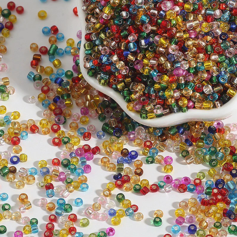 Glass Silverfilled Rice Beads Handmade Jewelry Accessories Bracelet Necklace For Diy Crossstitch - Image 24