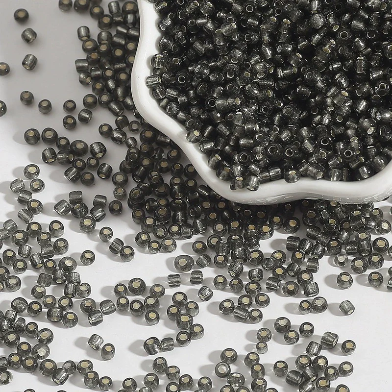Glass Silverfilled Rice Beads Handmade Jewelry Accessories Bracelet Necklace For Diy Crossstitch - Image 5