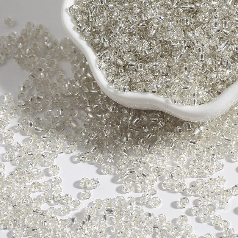 Glass Silverfilled Rice Beads Handmade Jewelry Accessories Bracelet Necklace For Diy Crossstitch - Image 6