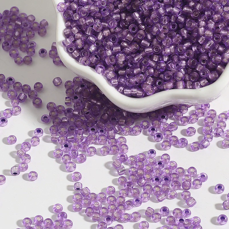 Glass Silverfilled Rice Beads Handmade Jewelry Accessories Bracelet Necklace For Diy Crossstitch - Image 8