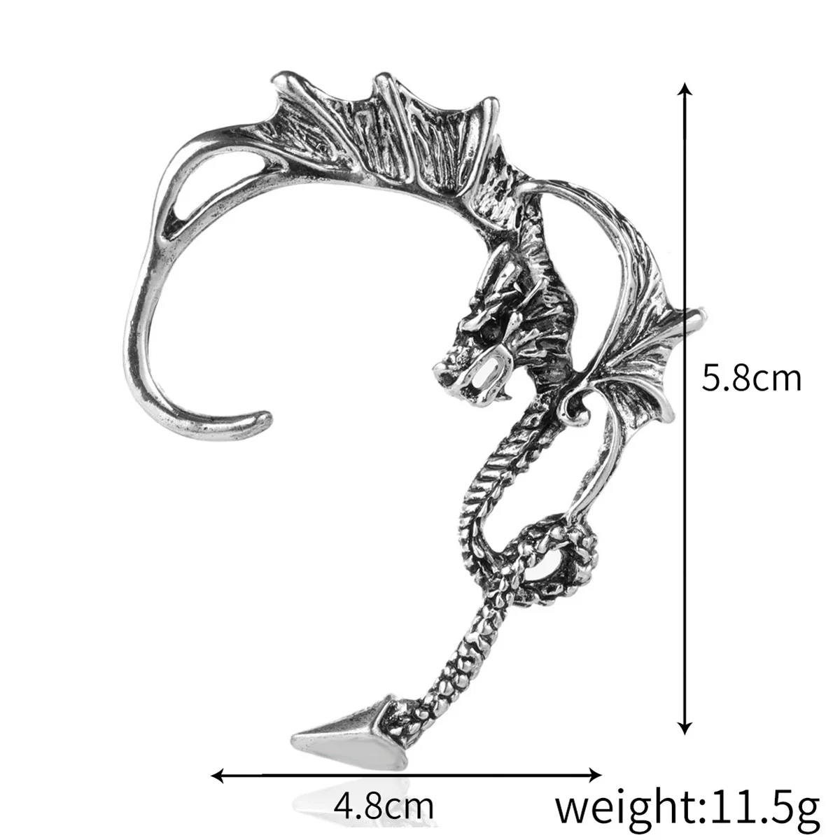 Gothic Alloy Earrings With Geometric Style And Electroplating Process For Women - Image 10