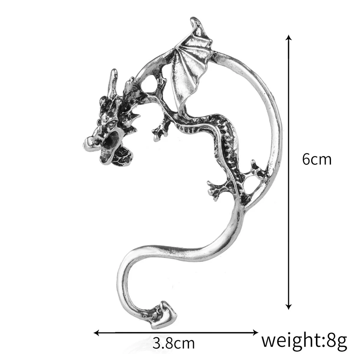 Gothic Alloy Earrings With Geometric Style And Electroplating Process For Women - Image 7