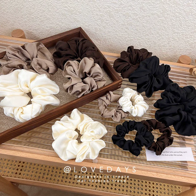Hair Accessories Mercerized Velvet Geometric High Elasticity Knitting Hair Band Hair Rope