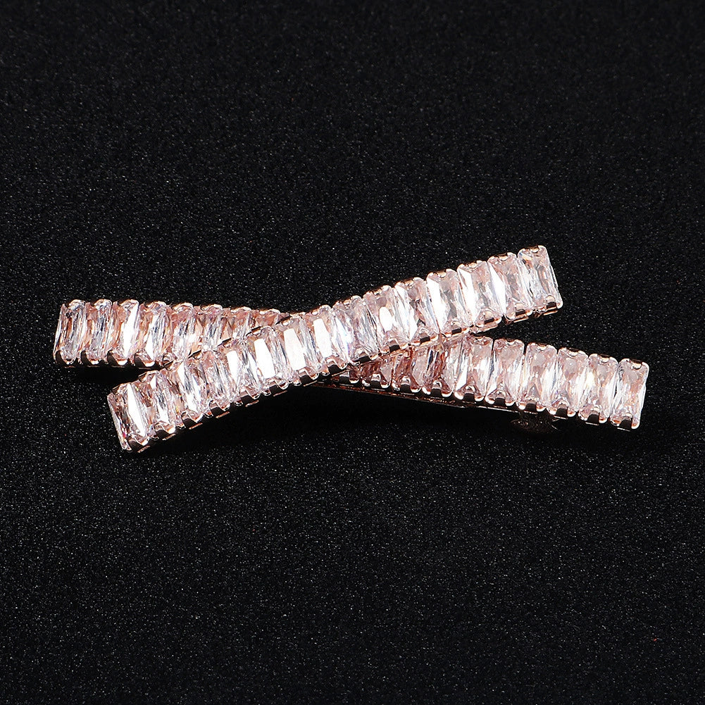 Hair Accessories Zircon Inlaid Side Clip Bangs Clip Back Head Clip For Women Plant Flowers Style - Image 15