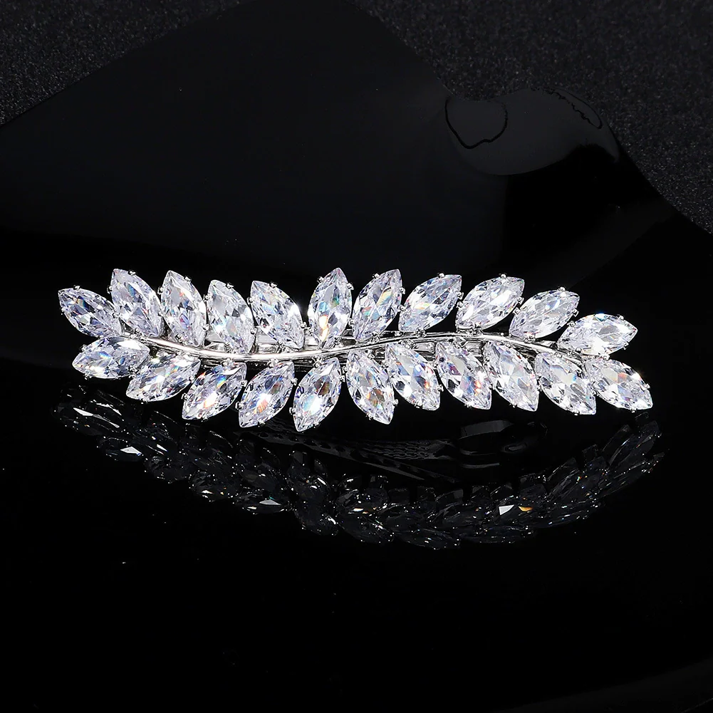 Hair Accessories Zircon Inlaid Side Clip Bangs Clip Back Head Clip For Women Plant Flowers Style - Image 16
