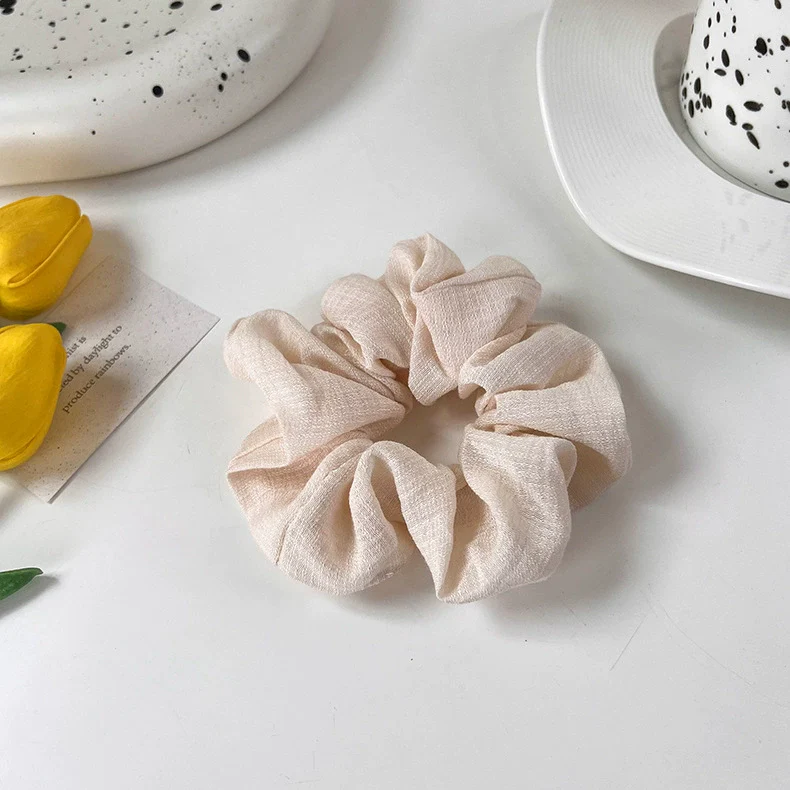 Hair Jewelry Cloth Knitting Spring And Summer Light Green Large Intestine Shaped Elastic Head Rope - Image 6