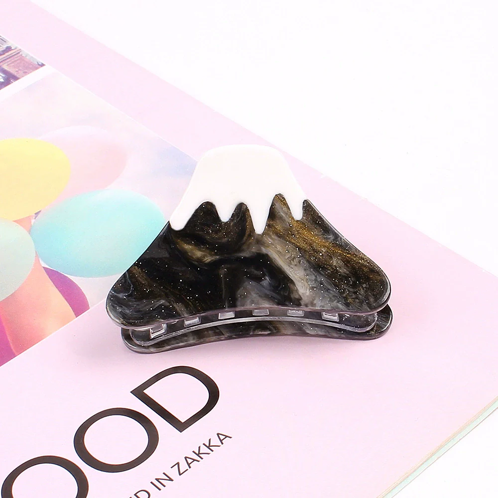 Hair Tail Clip Grabber Acrylic Simple Geometric Sculpture Women's Hair Accessory - Image 5