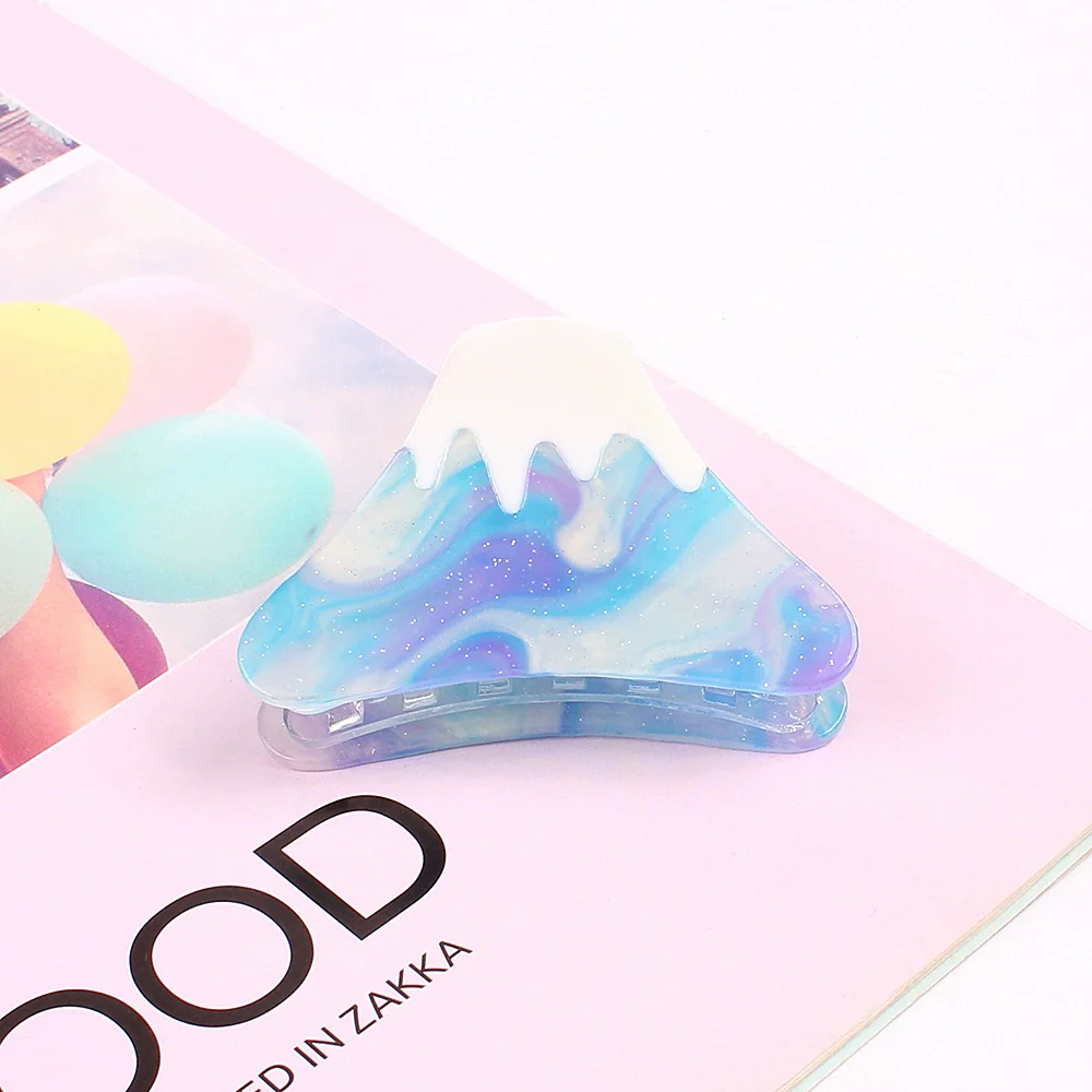 Hair Tail Clip Grabber Acrylic Simple Geometric Sculpture Women's Hair Accessory - Image 8
