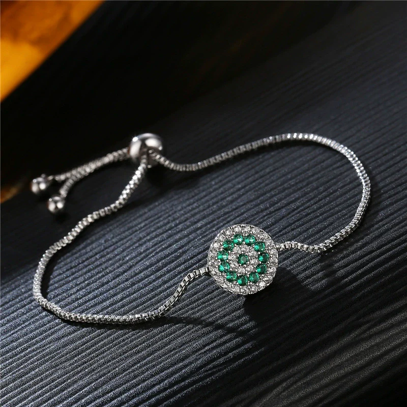 Hand Jewelry Bracelet Crystal Protection Copper Flowers Electroplating Natural Style Couple Women - Image 2