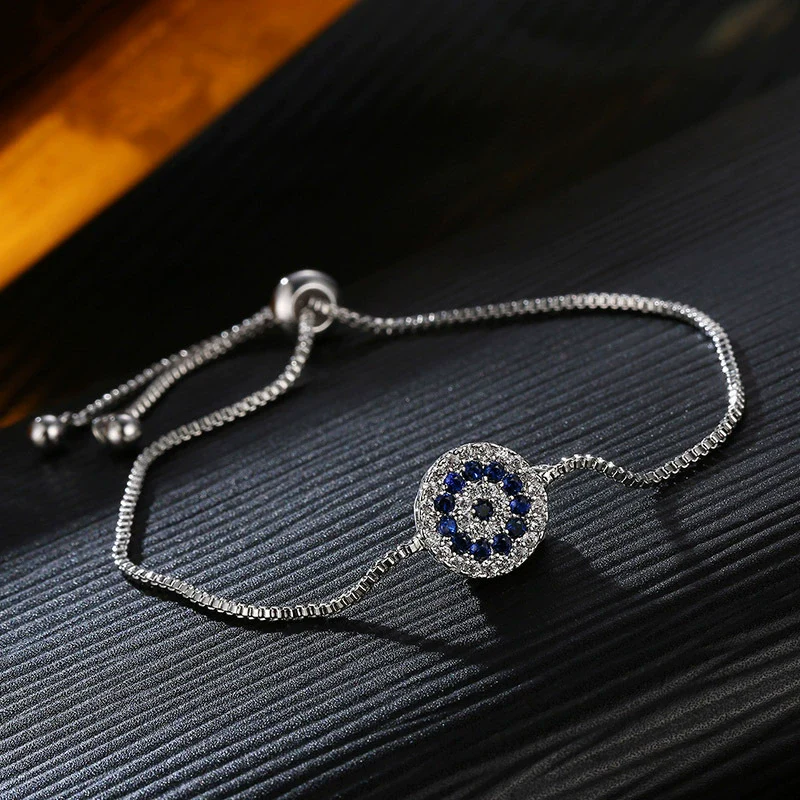 Hand Jewelry Bracelet Crystal Protection Copper Flowers Electroplating Natural Style Couple Women - Image 3