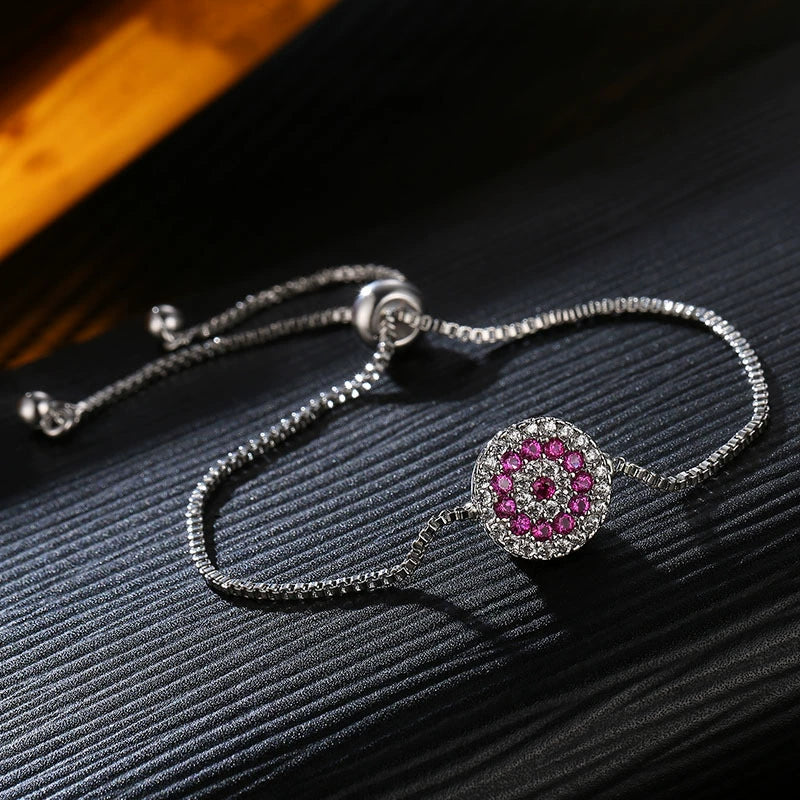 Hand Jewelry Bracelet Crystal Protection Copper Flowers Electroplating Natural Style Couple Women - Image 4