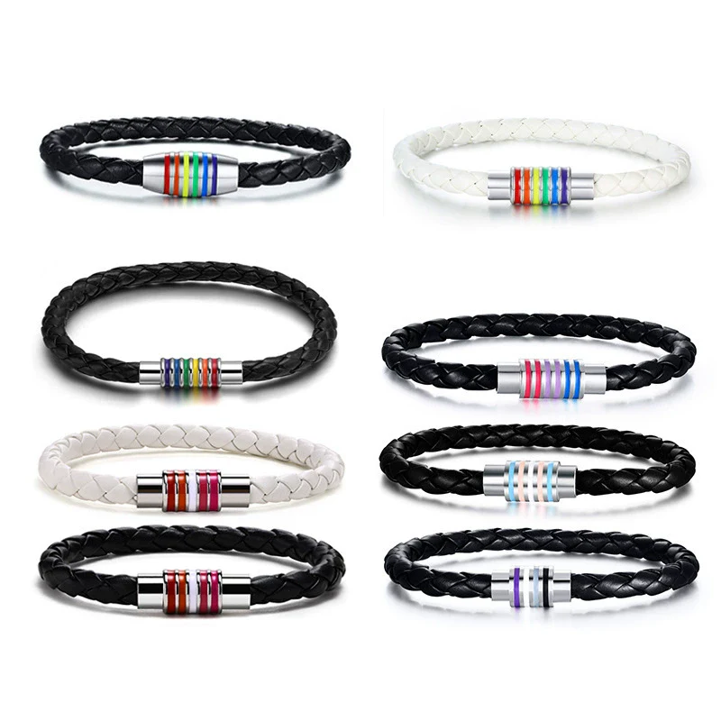 Hand Jewelry Pu Leather Geometric Braided Bracelet