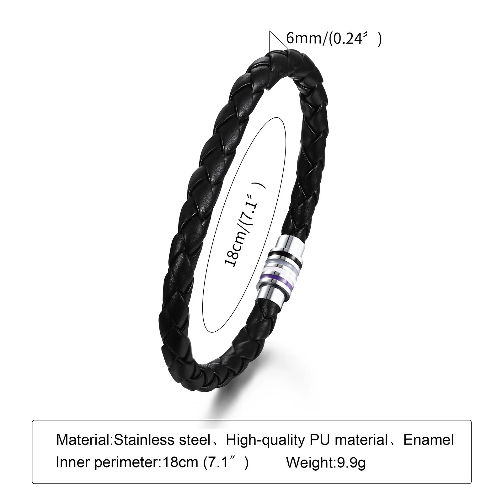 Hand Jewelry Pu Leather Geometric Braided Bracelet - Image 12