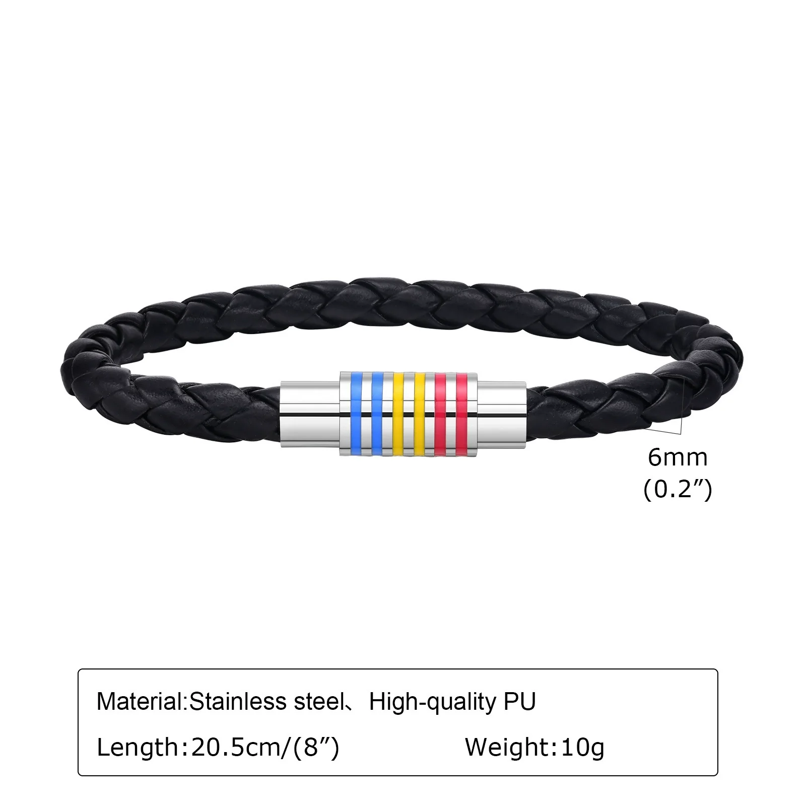 Hand Jewelry Pu Leather Geometric Braided Bracelet - Image 14