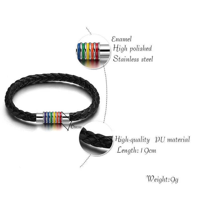 Hand Jewelry Pu Leather Geometric Braided Bracelet - Image 6