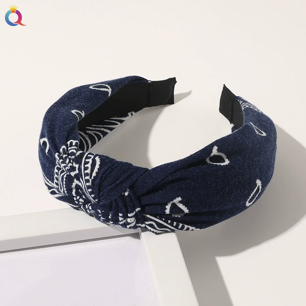 Handmade Cloth Retro Baroque Cashew Flower Women's Headband For Yoga Hair Accessories - Image 8
