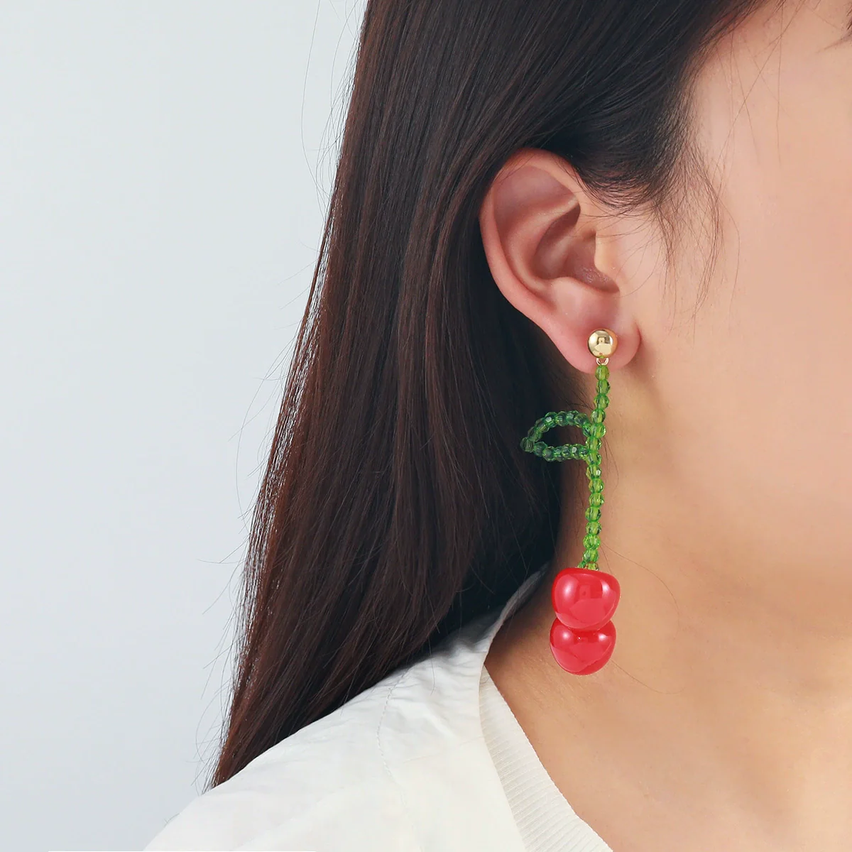 Handmade Fruit Style Artificial Crystal Women's Earrings