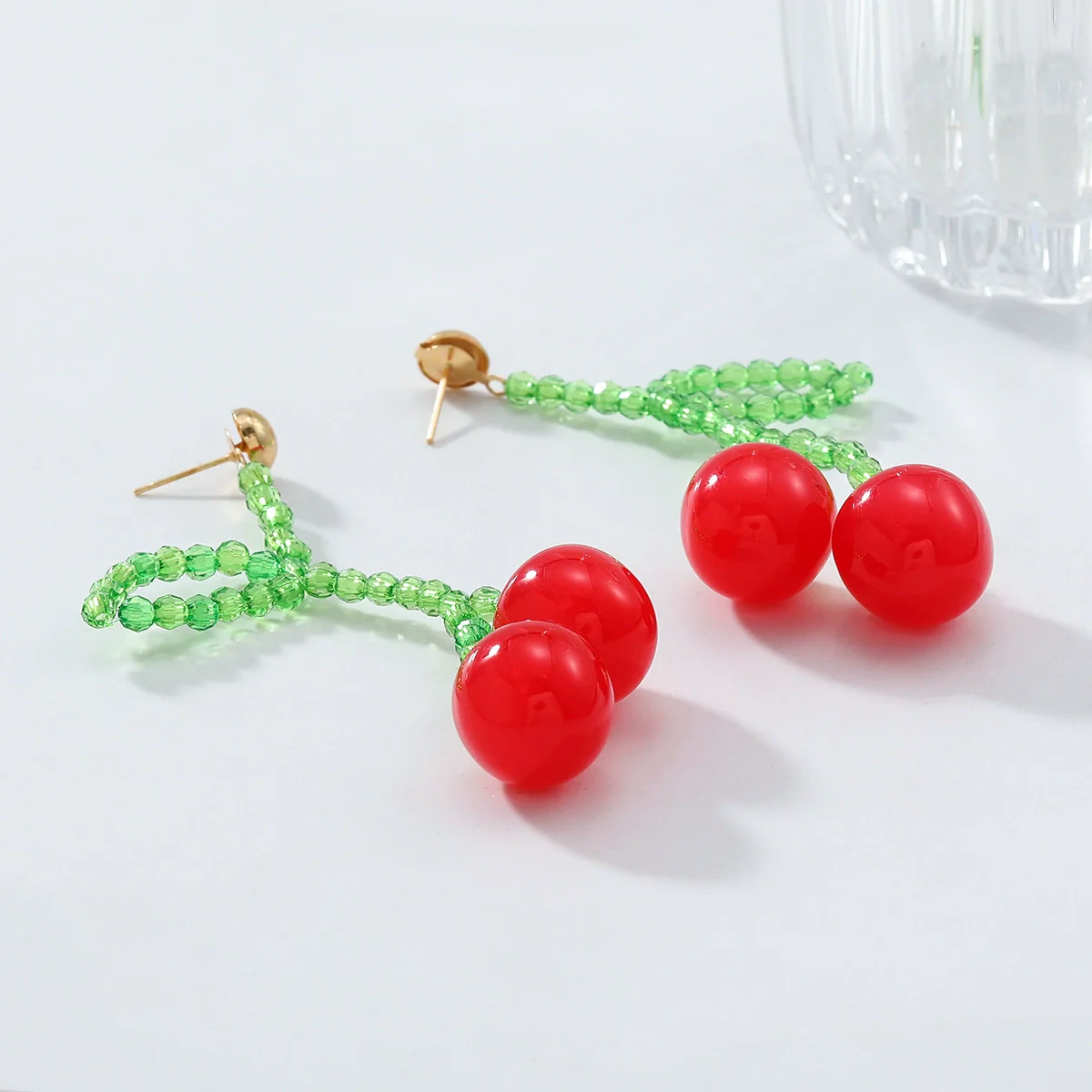 Handmade Fruit Style Artificial Crystal Women's Earrings - Image 2
