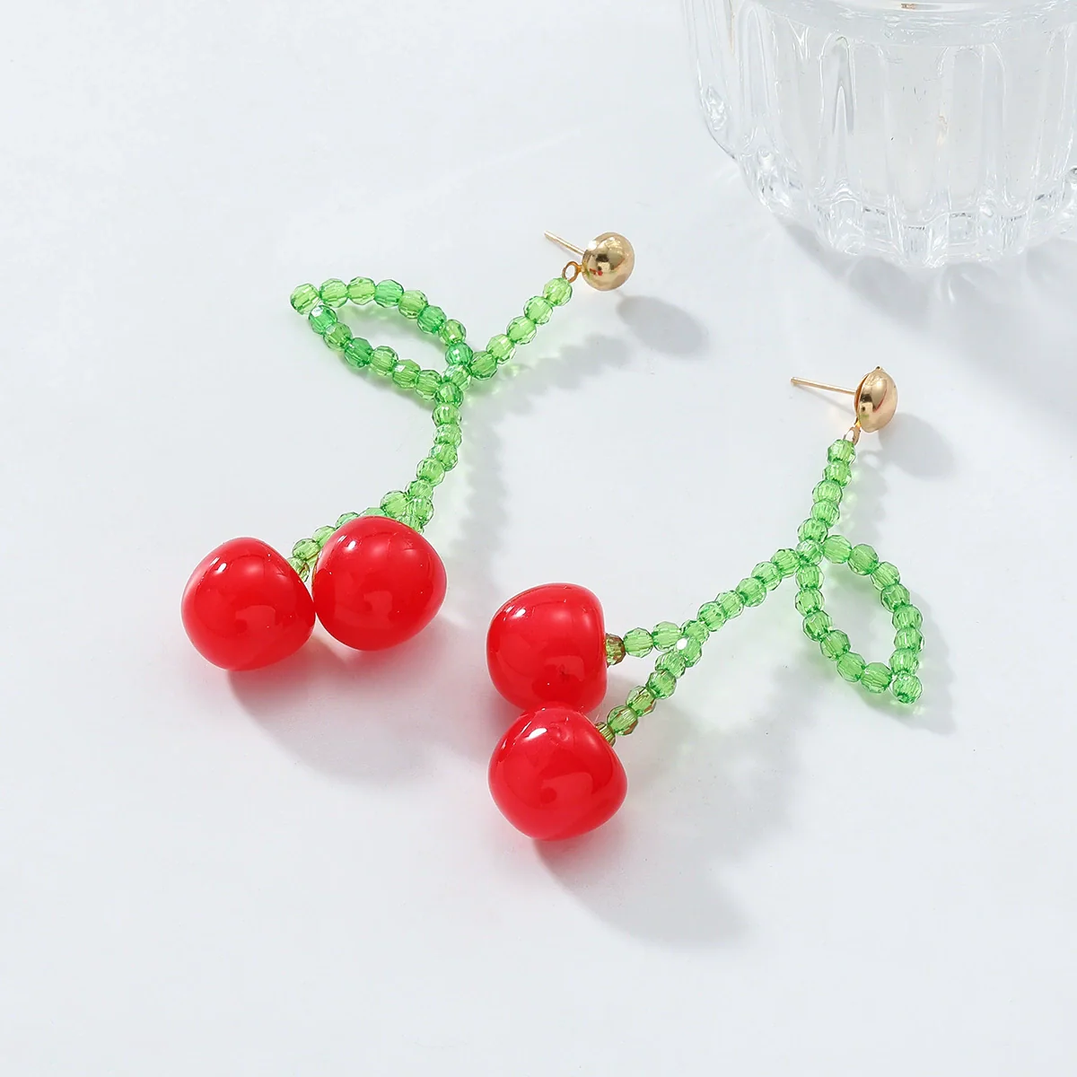 Handmade Fruit Style Artificial Crystal Women's Earrings - Image 4