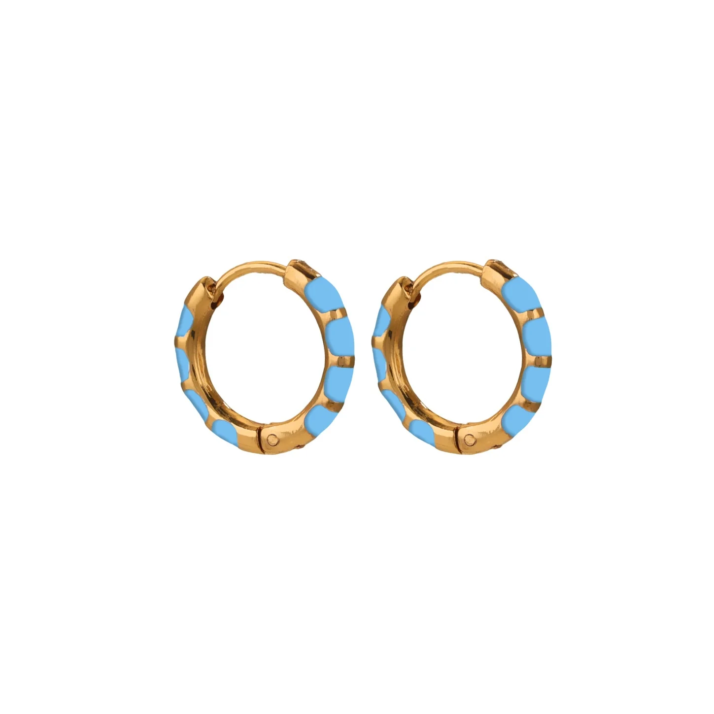 Handmade Geometric Stainless Steel Ear Buckle With Enamel Color And Oil Drop Design For Unisex - Image 9