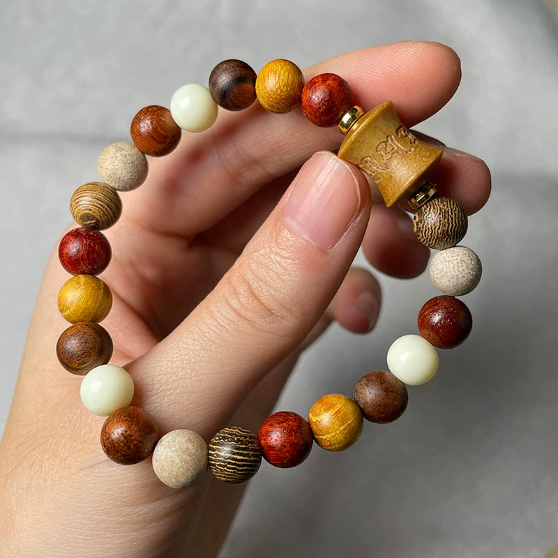 Handmade Geometric Style Unisex Bracelet Jewelry With Black Gallstone And Turquoise - Image 11