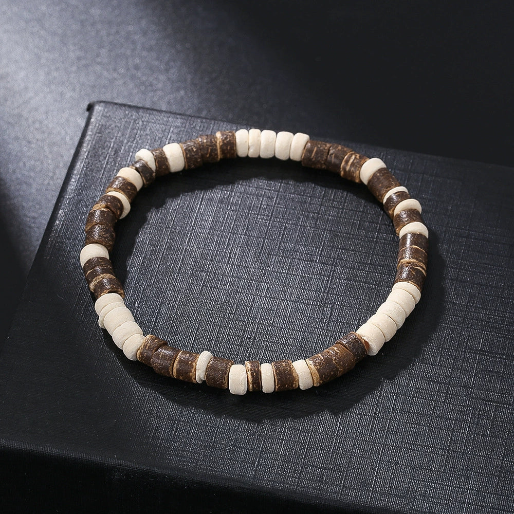 Handmade Geometric Style Unisex Bracelet Jewelry With Black Gallstone And Turquoise - Image 23