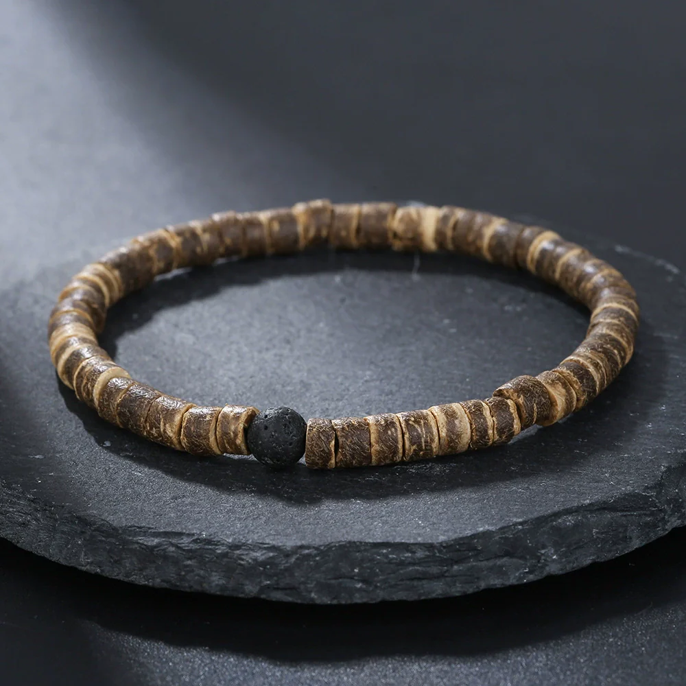 Handmade Geometric Style Unisex Bracelet Jewelry With Black Gallstone And Turquoise - Image 25
