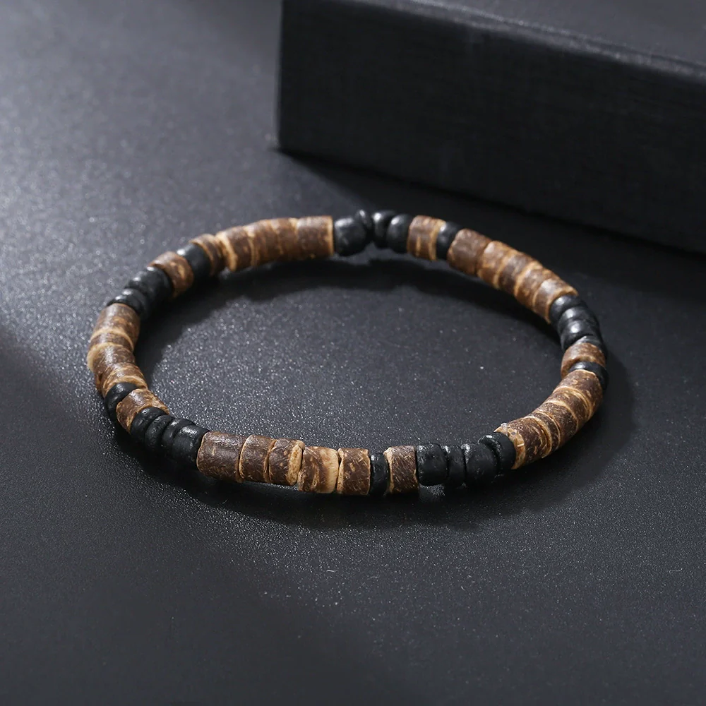 Handmade Geometric Style Unisex Bracelet Jewelry With Black Gallstone And Turquoise - Image 27