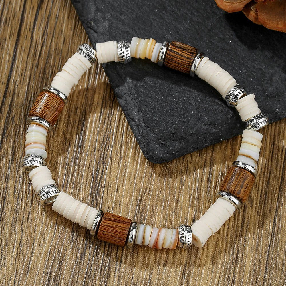 Handmade Geometric Style Unisex Bracelet Jewelry With Black Gallstone And Turquoise - Image 34