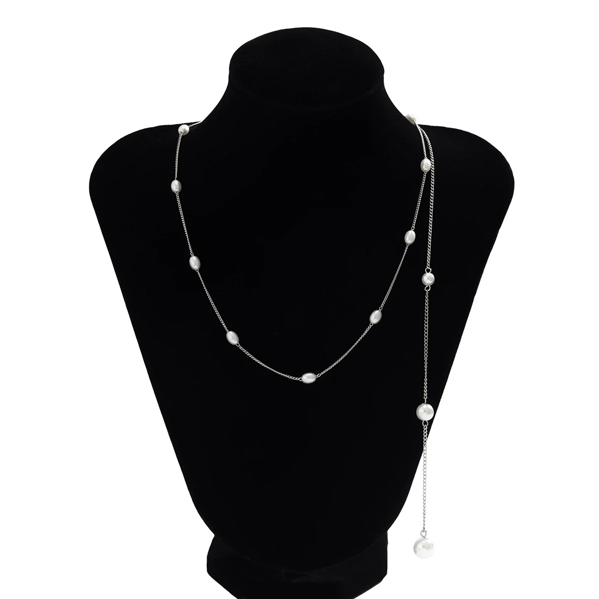 Handmade Jewelry Body Chain Geometric Imitation Pearl Plastic Resin Tassel Style For Female - Image 5