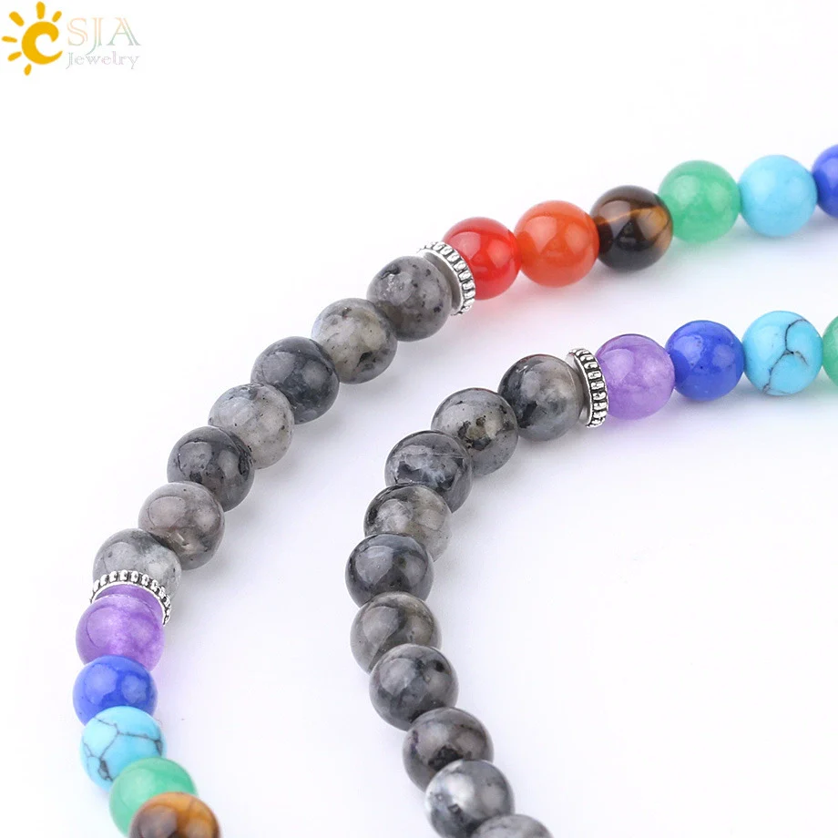 Handmade Natural Crystal Stone Life Tree Gravel Pendant Tassel Unisex Necklace - Image 4