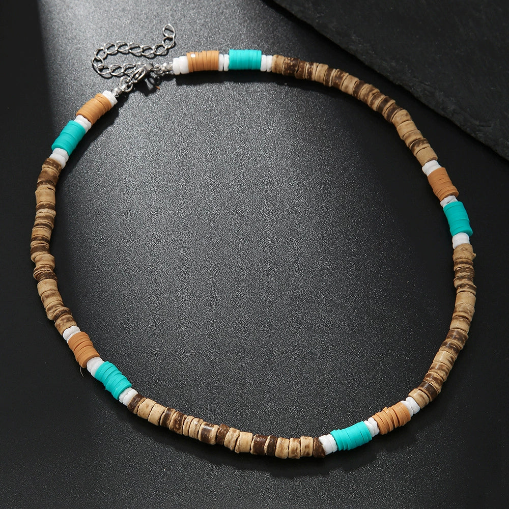 Handmade Natural Stone And Stainless Steel Alloy Geometric Style Unisex Necklace - Image 12