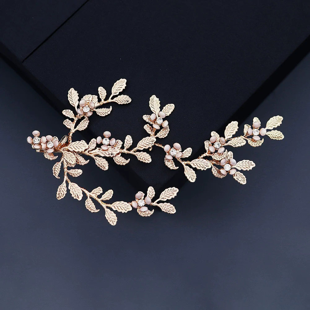 Handmade Pearl Rhinestone Hair Side Hairpin For Bridal Accessories