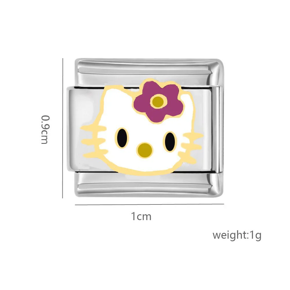 Handmade Stainless Steel Bracelet With Cartoon Characters And Dripping Oil Design For Women - Image 3