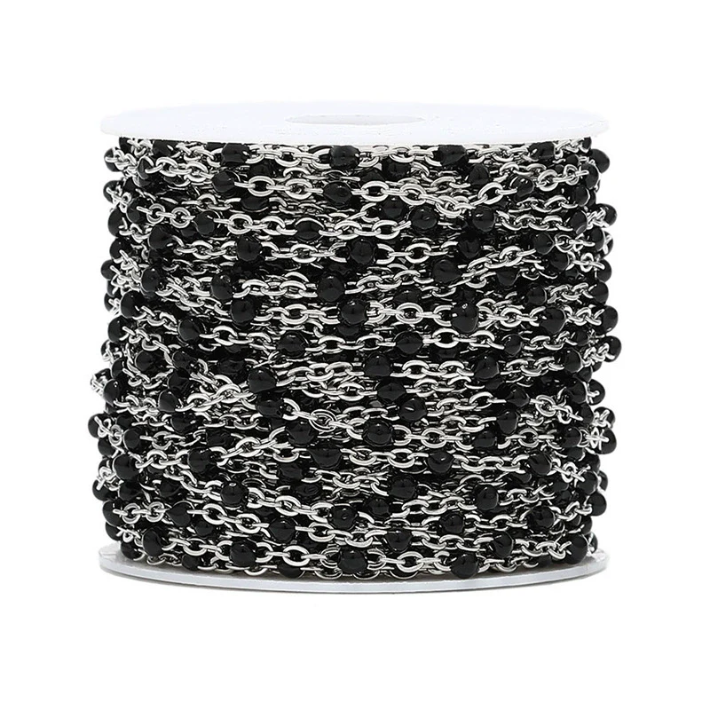 Handmade Stainless Steel Enamel Oil Drop Chain For Necklace And Bracelet Diy Accessories - Image 9