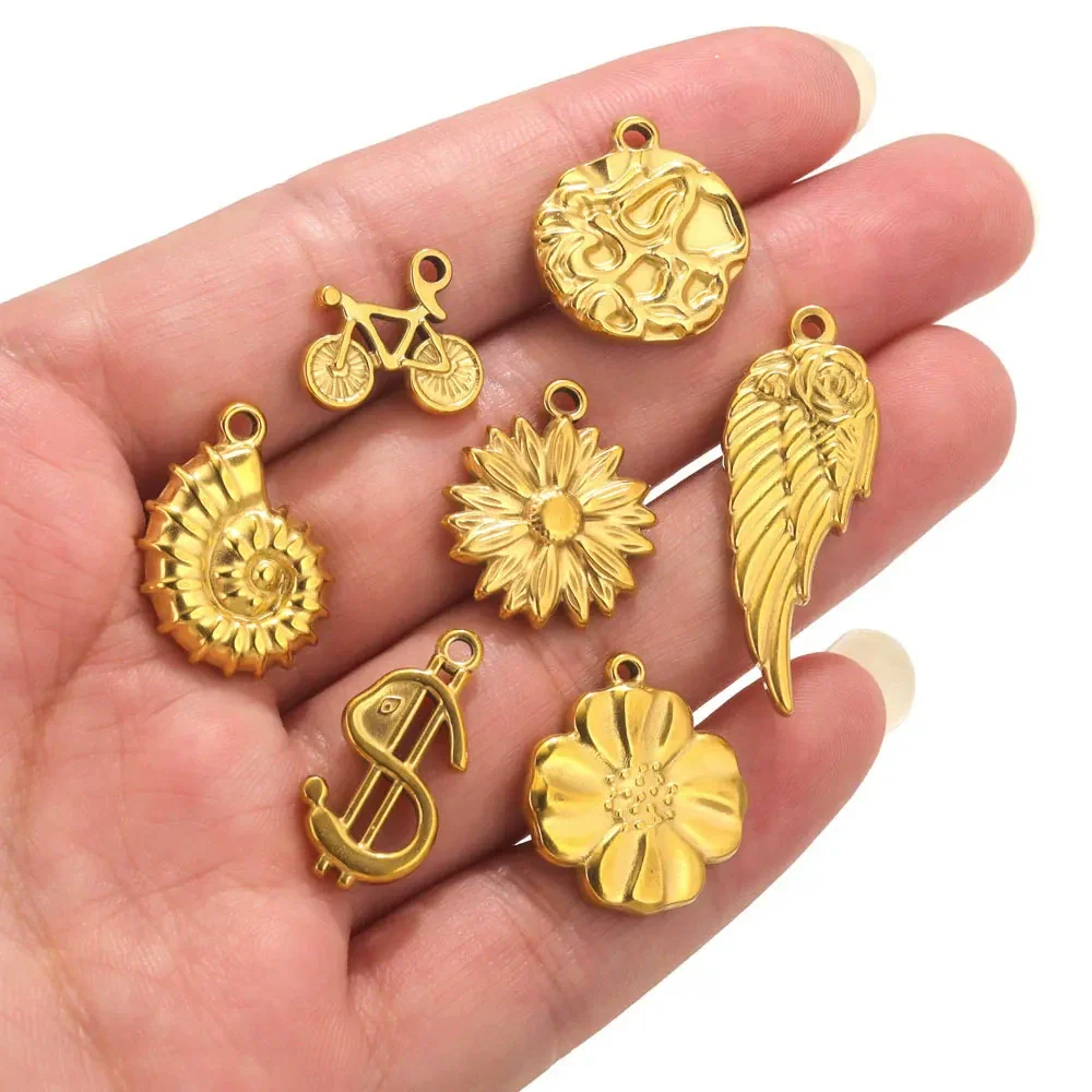 Handmade Stainless Steel Jewelry Accessories With Totem Pattern And 18K Electroplating For Pendant Bracelet Necklace - Image 3