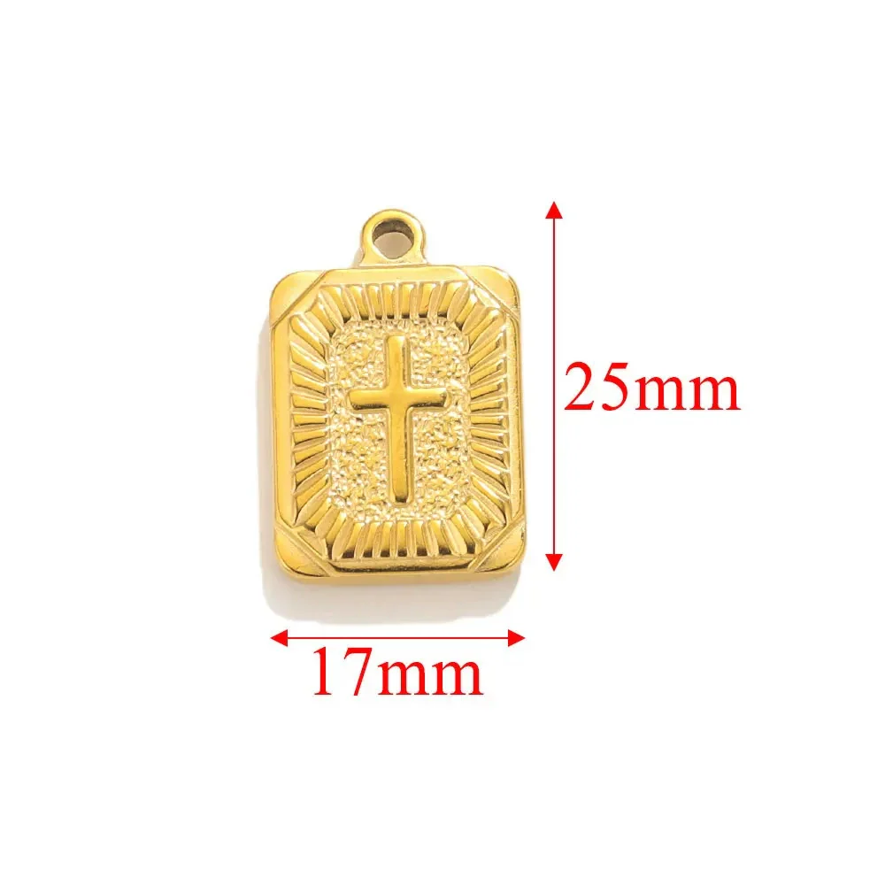 Handmade Stainless Steel Jewelry Accessories With Totem Pattern And 18K Electroplating For Pendant Bracelet Necklace - Image 7