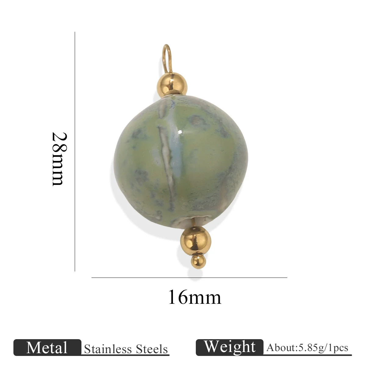 Handmade Stainless Steel Shell Conch And Heart Shape Pendant For Jewelry With Electroplating Retro Style - Image 11