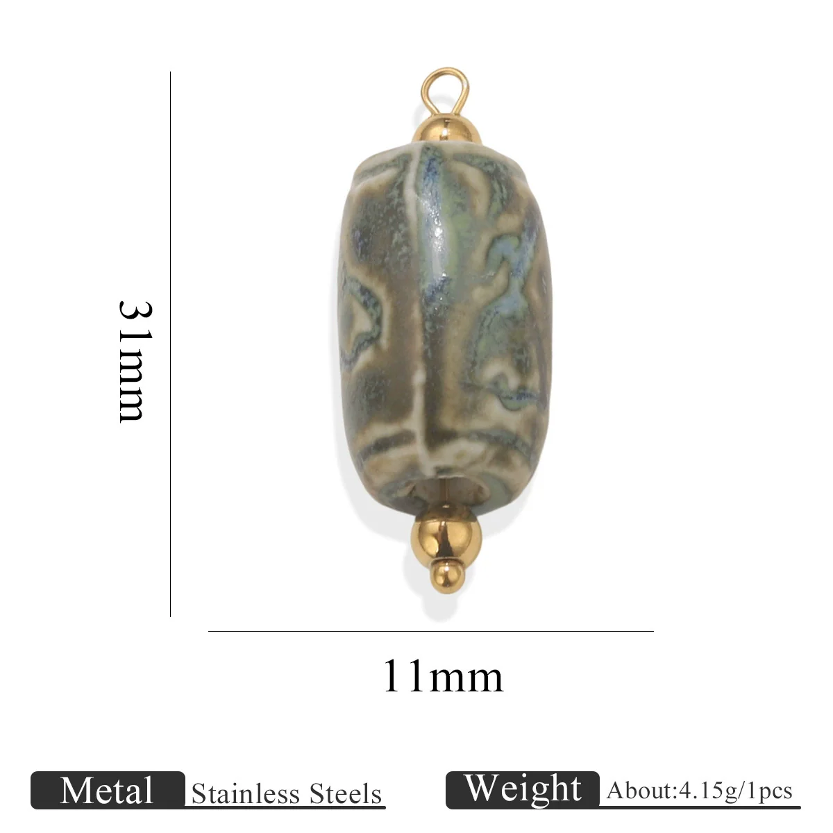 Handmade Stainless Steel Shell Conch And Heart Shape Pendant For Jewelry With Electroplating Retro Style - Image 22