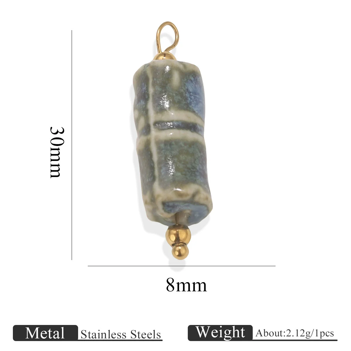Handmade Stainless Steel Shell Conch And Heart Shape Pendant For Jewelry With Electroplating Retro Style - Image 7