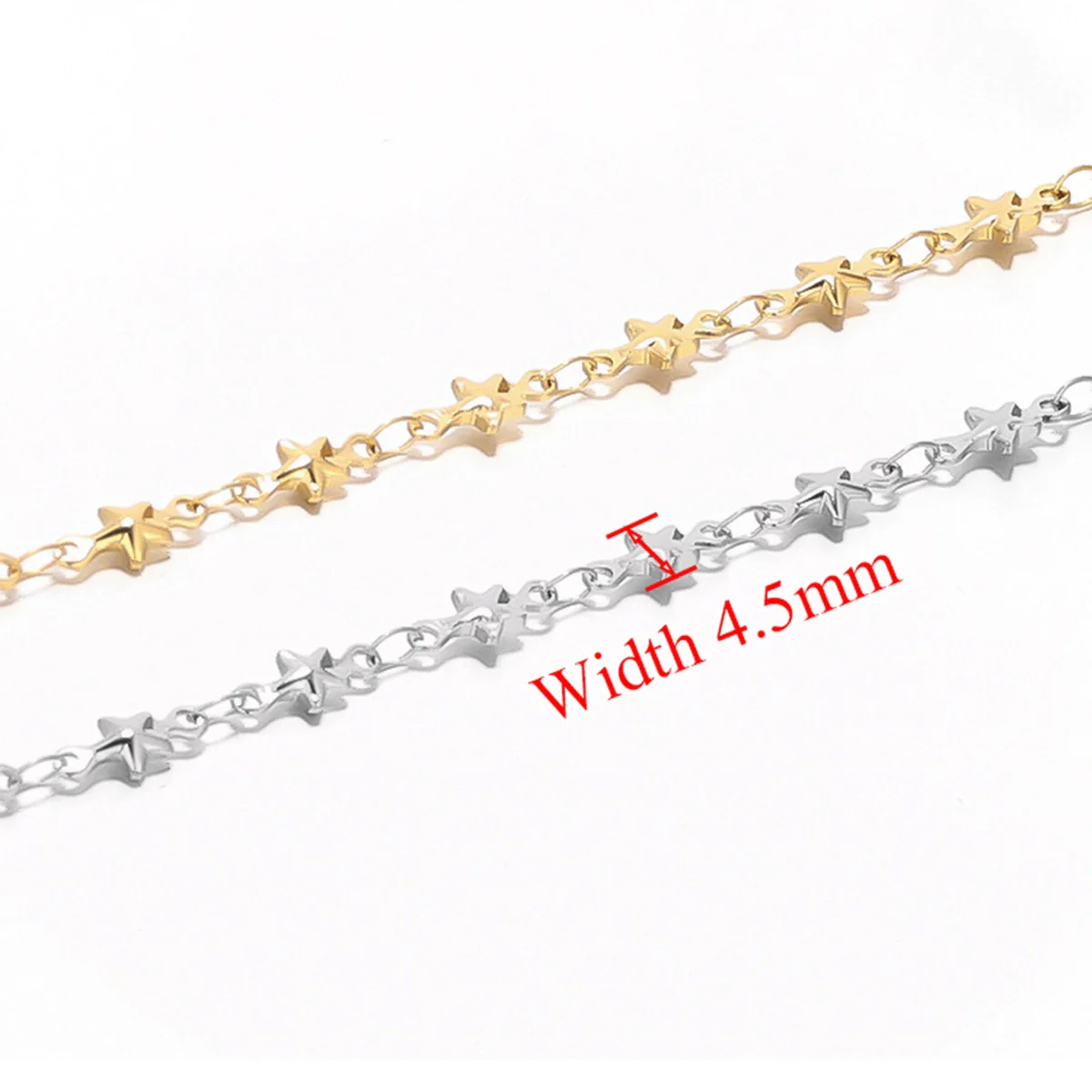 Handmade Stainless Steel Three Dimensional Five Pointed Star Hip Hop Bracelet Jewelry Accessories With Electroplating - Image 3