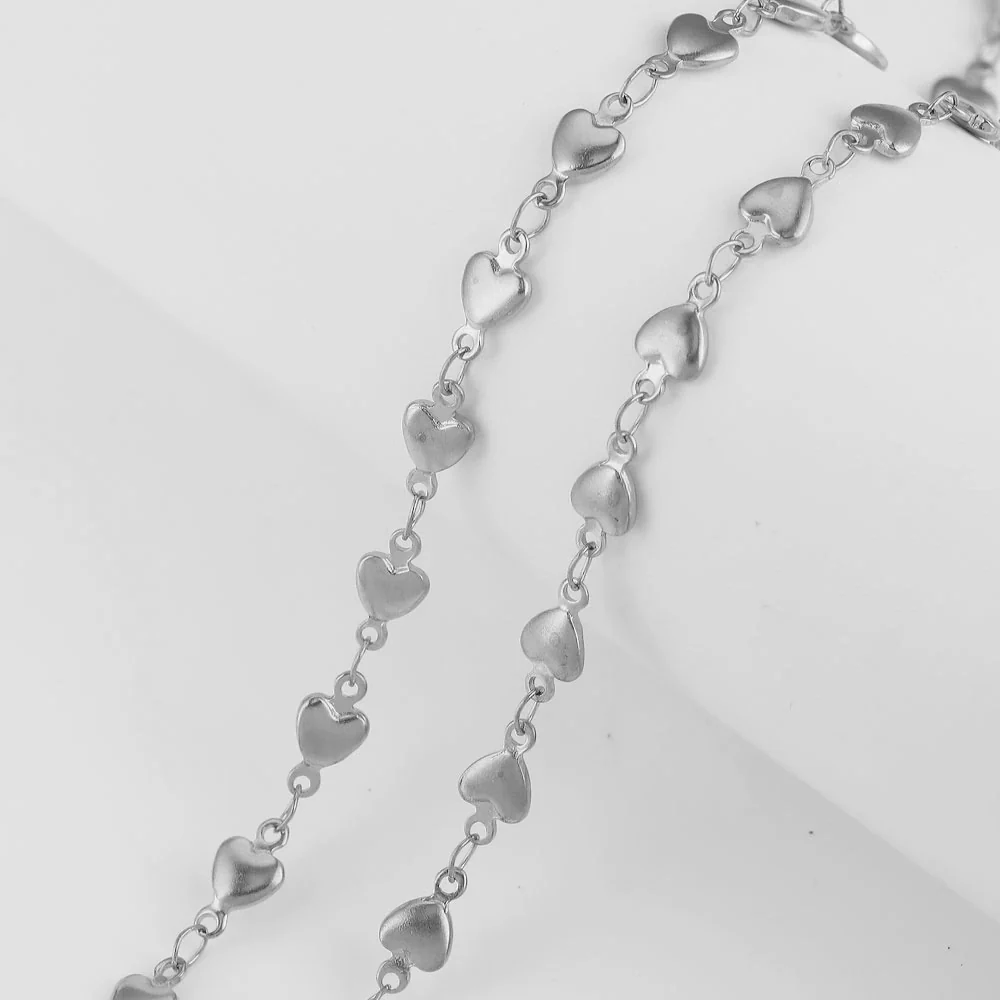 Handmade Stainless Steel Vacuum Chain With Golden Heart Cross Frame And Five Pointed Star For Diy Necklace Accessories Electroplated - Image 11
