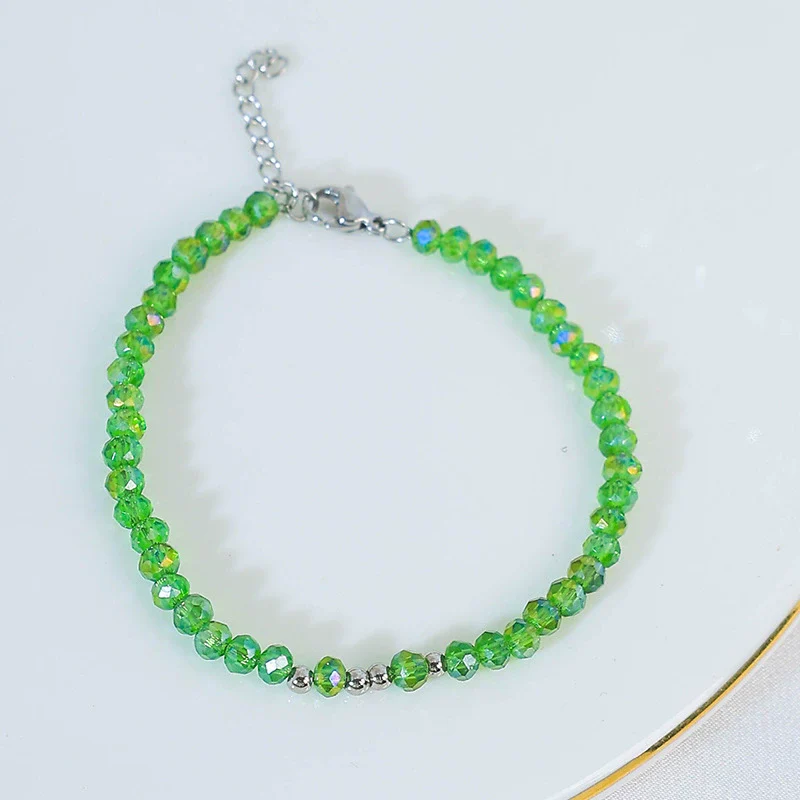 Handmade Titanium Steel Geometric Fashion Ol Women's Beaded Bracelet Jewelry - Image 11