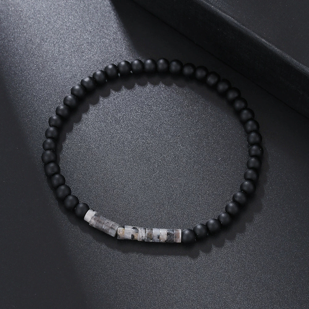 Handmade Unisex Geometric Stone Braided Couple Bracelet - Image 19