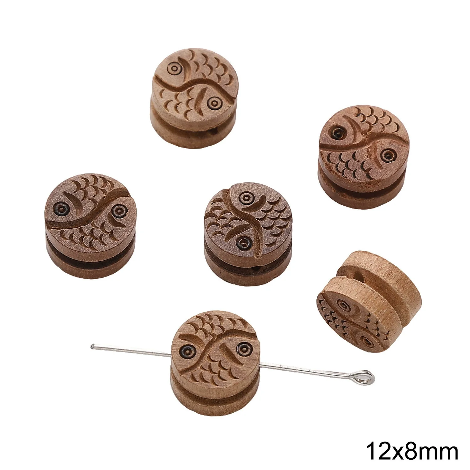 Handmade Wood Beads Gourd Pendant Mobile Phone Chain Accessories - Image 9